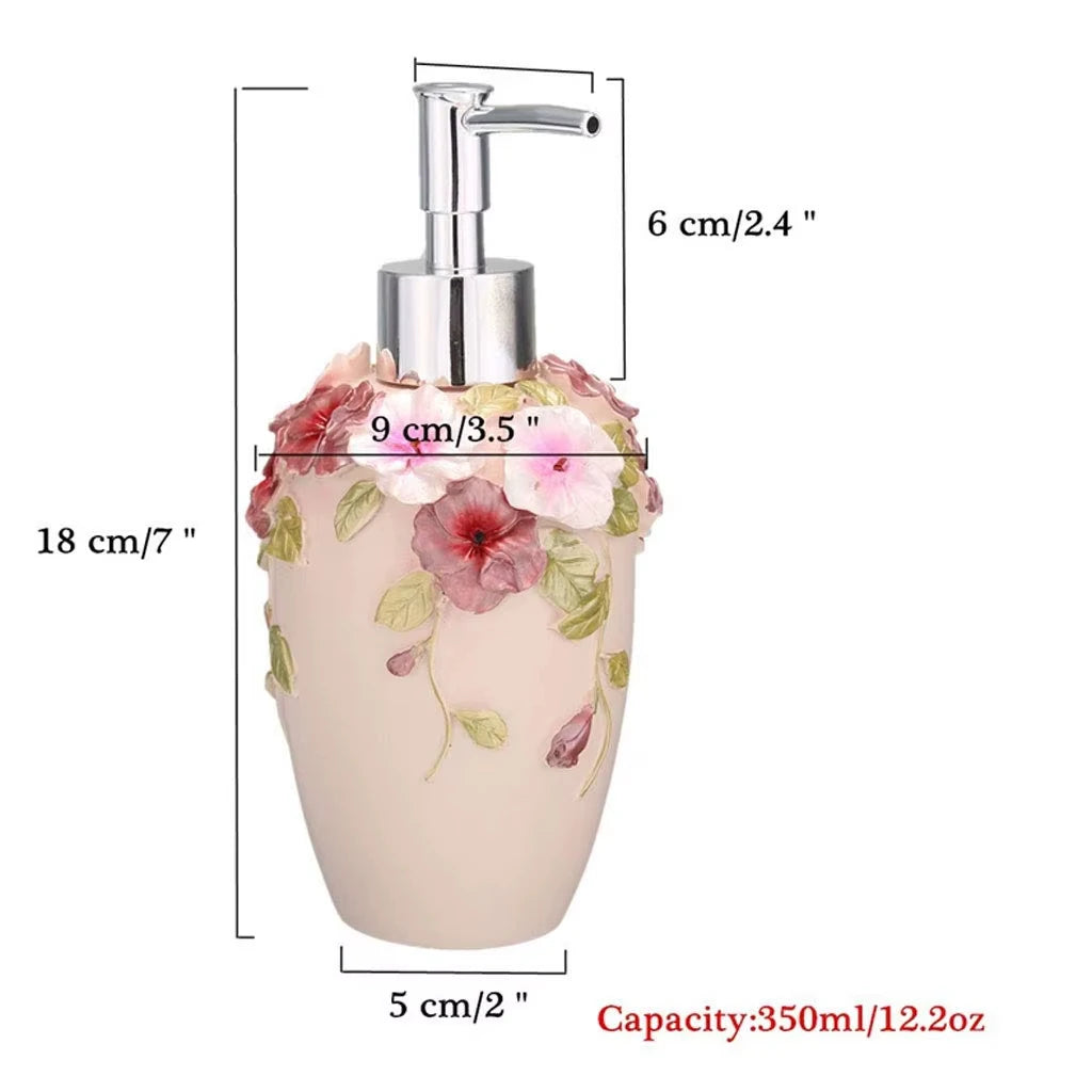 Dispensador floral de jabón