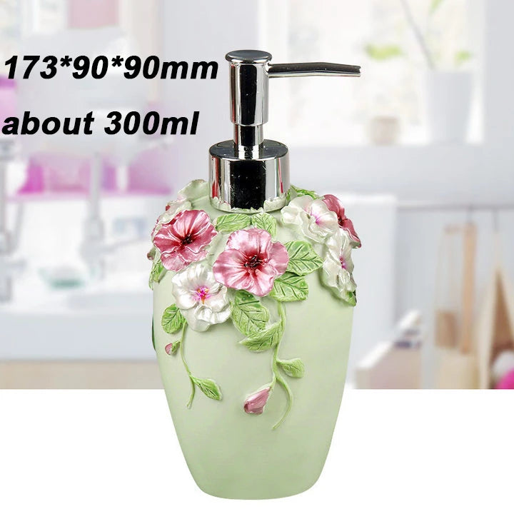 Dispensador floral de jabón