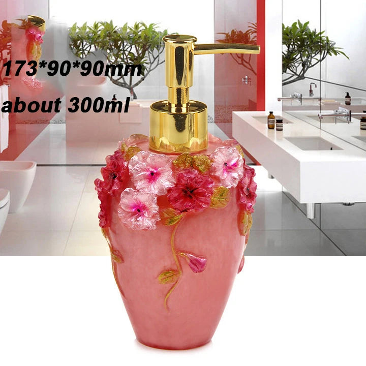 Dispensador floral de jabón