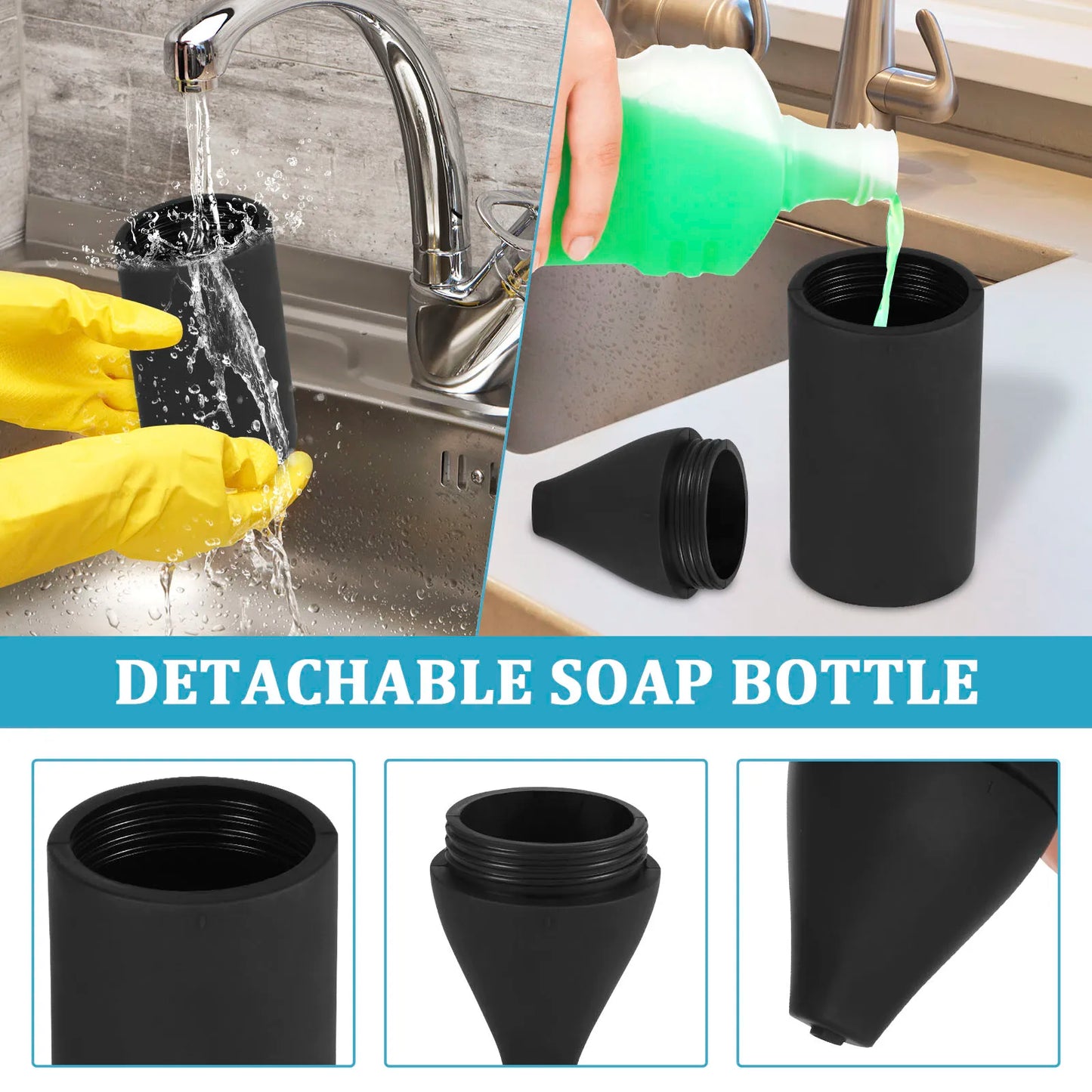 200ml Dispensador de jabón de silicona