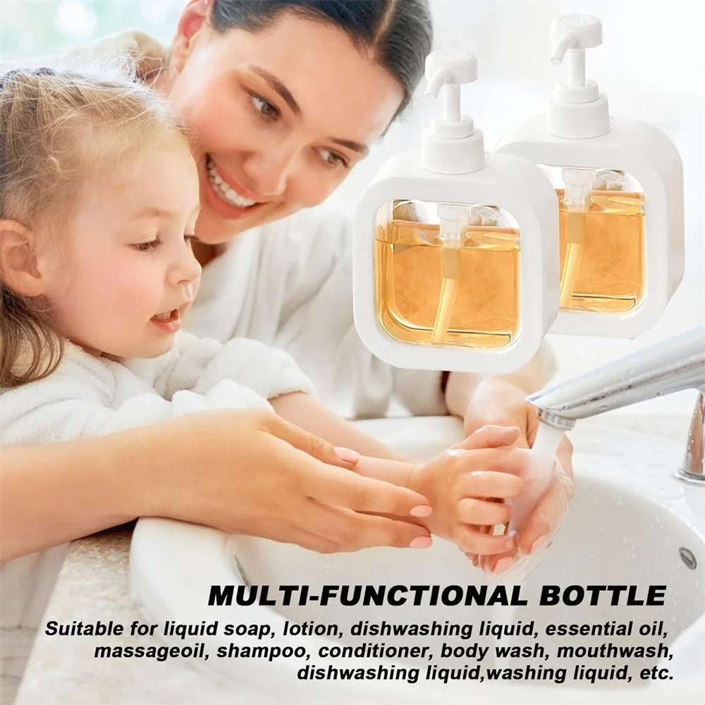 300/500ml Dispensador de jabón multifuncional para baño/cocina...