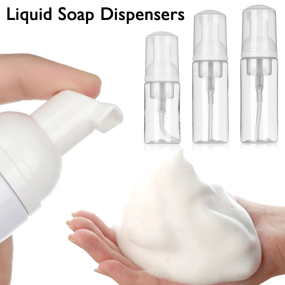 Mini botellas de jabón con gran capacidad para crear espuma y ayudarte en la limpieza