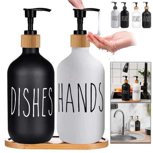 500ml Dispensador de jabón de cocina con diferentes tipos de utilidades