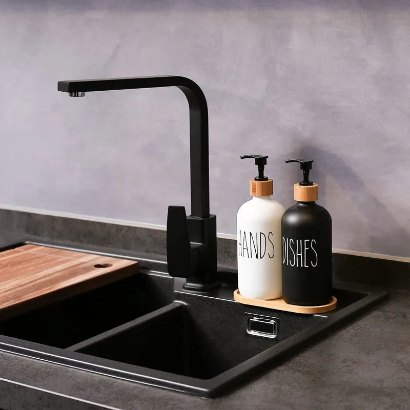 500ml Dispensador de jabón de cocina con diferentes tipos de utilidades
