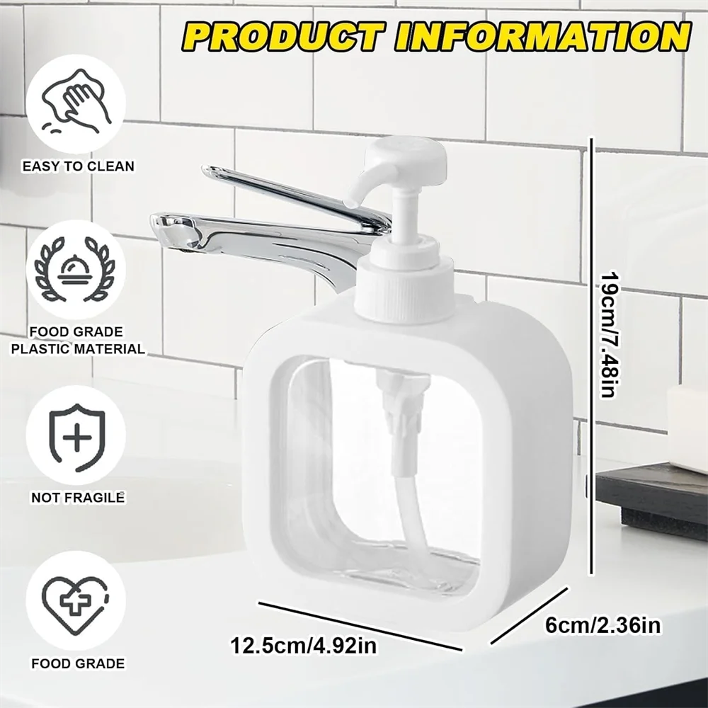 300/500ml Dispensador de jabón multifuncional para baño/cocina...