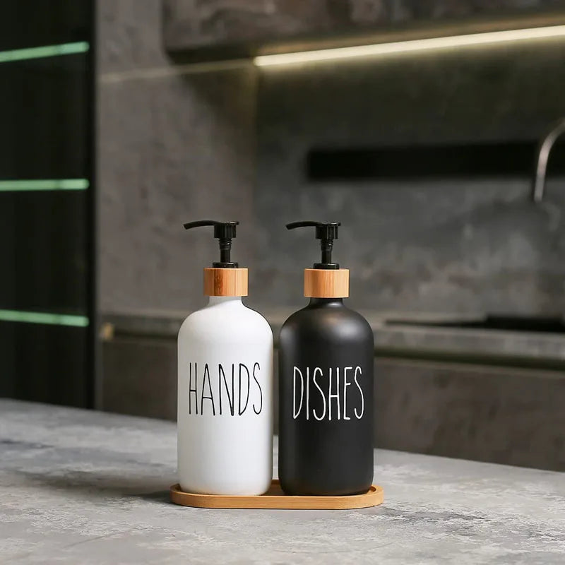 500ml Dispensador de jabón de cocina con diferentes tipos de utilidades