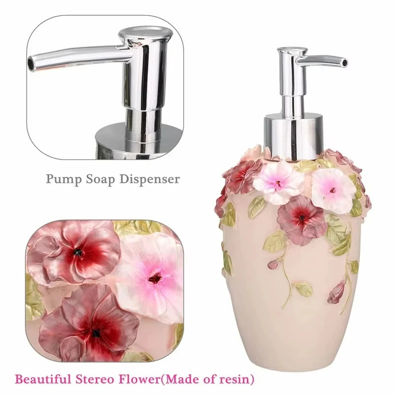Dispensador floral de jabón