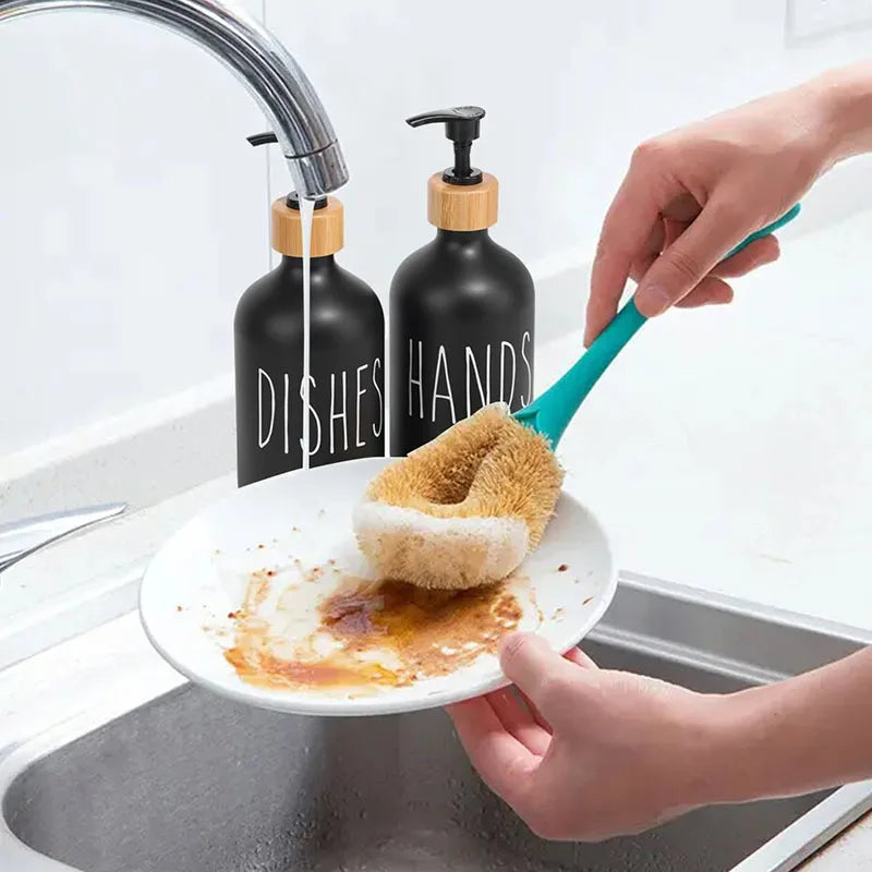 500ml Dispensador de jabón de cocina con diferentes tipos de utilidades