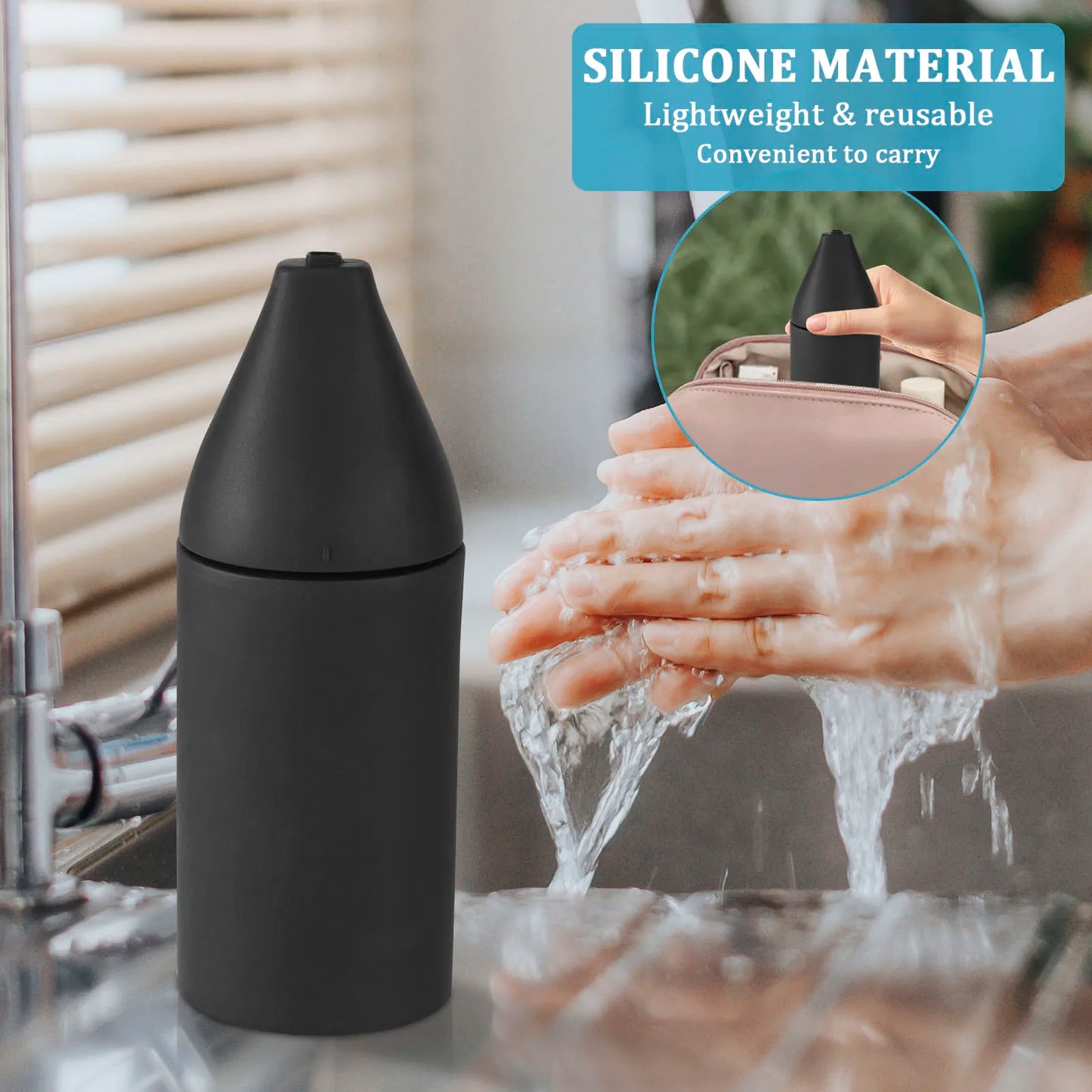 200ml Dispensador de jabón de silicona