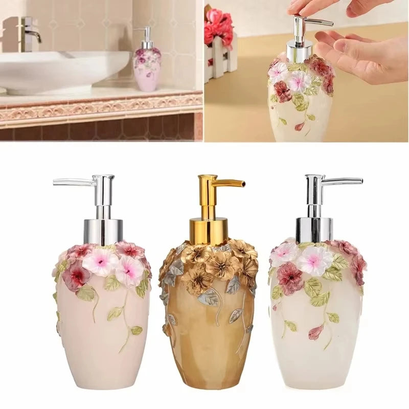 Dispensador floral de jabón